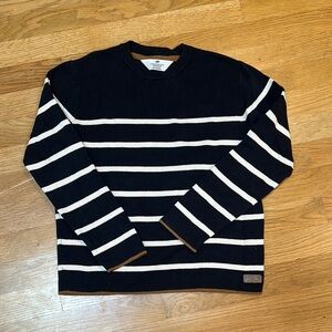 H&M boy’s navy and cream striped sweater